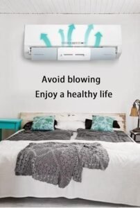 Deflector de Aire Acondicionado antidirecto, Deflector Ajustable, Parabrisas montado en la Pared - Cambia la dirección del Viento con facilidad. ¡Obtén el mejor confort en tu hogar!