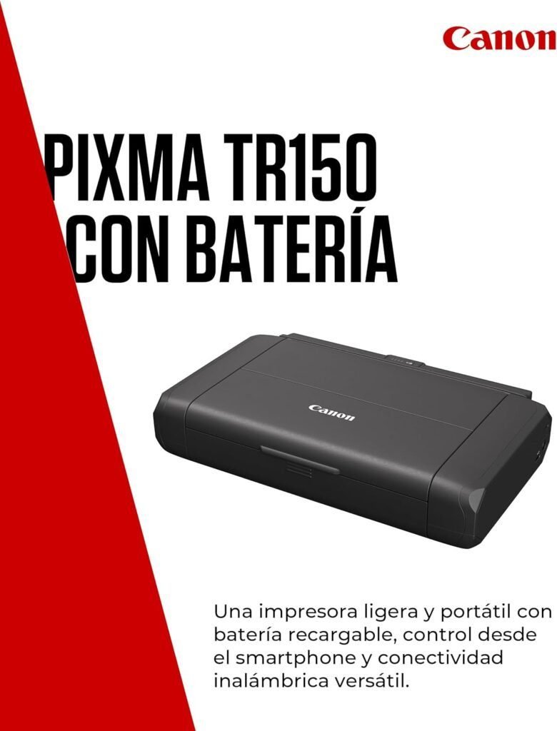 Canon Pixma TR150 Impresora con bateria - Opiniones y características actualizadas