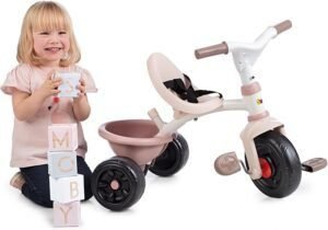 Triciclo evolutivo rosa para niñas Smoby Be Fun
