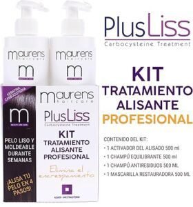 Opiniones Maurens PlusLiss Alisado Brasileño del Cabello: Tratamiento Capilar con Keratina y Carbocisteína. Alisado natural y duradero.