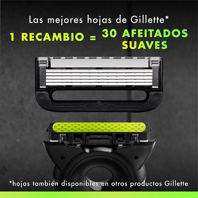 Gillette Labs Recambios con Barra Exfoliante y Heated Razor, 16 Recambios - Opiniones Se muestra la imagen del producto incluyendo los 16 recambios con barra exfoliante y Heated Razor de Gillette Labs.