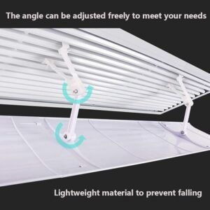 Deflector de Aire Acondicionado para persiana de Techo - Soplado antidirecto - Ángulo Ajustable. Consigue el mejor confort en tu hogar con este deflector de aire acondicionado. ¡Crea el ambiente perfecto! #DeflectorAireAcondicionado #ConfortHogar #ÁnguloAjustable.
