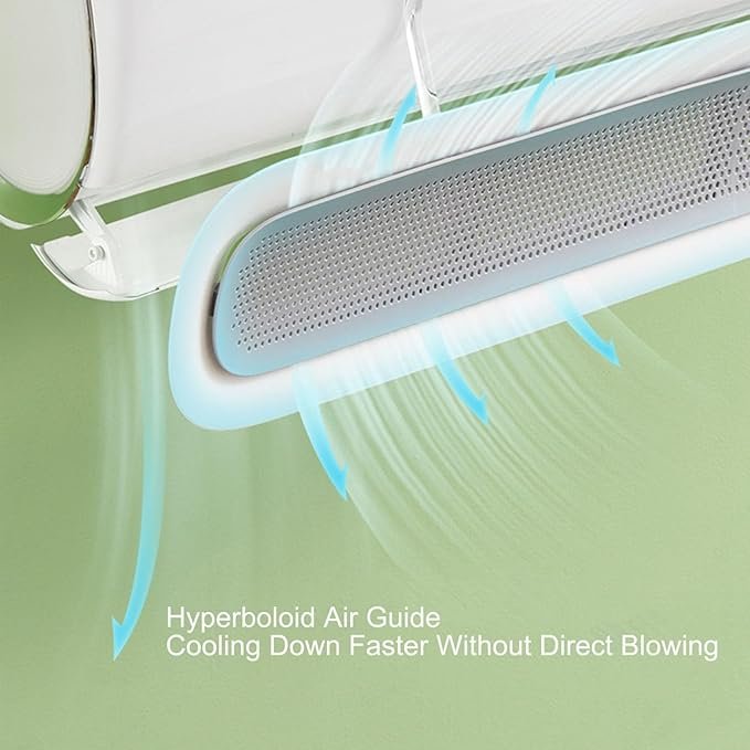 Deflector de Aire Acondicionado con Alas Ajustables - Inflado Antidirecto para Aire Acondicionado. ¡Consigue una distribución uniforme del aire en tu hogar!