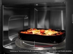 Mejor horno microondas integrable AEG MBE2657DEM con grill y gran capacidad.