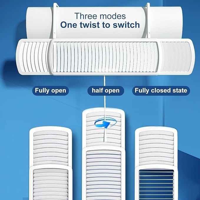 Deflector de Aire retráctil para Aire Acondicionado, Salida del Deflector de Aire de confinamiento