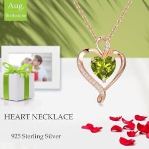 Collar de corazón LAVUMO en oro rosa y plata de ley 925: Joya elegante y duradera ? ¡Descúbrelo ahora!