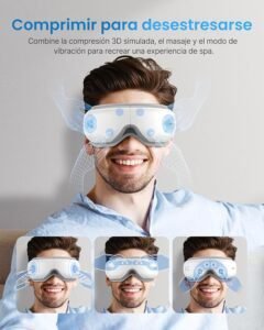 Opiniones RENPHO Eyeris 1 - Masajeador de ojos con calor, Música Bluetooth, Masaje vibratorio. ¡Aprovecha ahora y descubre el alivio que tanto necesitas para tus ojos! ¡Haz clic para obtener más información!