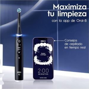 Cepillo de dientes eléctrico Oral-B iO Series 6 Plus Edition, 3 unidades en caja magnética, 5 modos de limpieza. Embalaje reciclable.