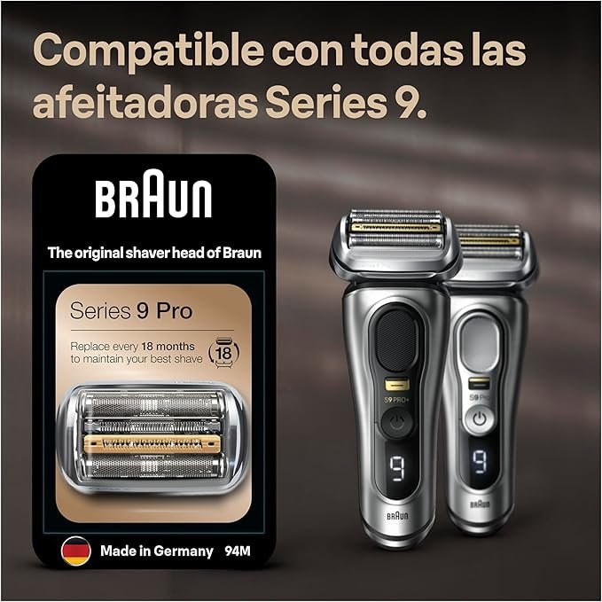 Braun Series 9 Pro Cabezal de Recambio 94 M ORIGINAL Para Afeitadora Eléctrica Hombre - Opiniones, Precios y Disponibilidad - ¡Compra Ahora!