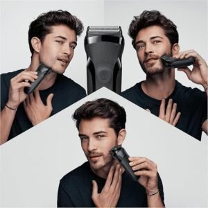 Braun Series 3 Afeitadora Eléctrica Hombre, Máquina de Afeitar Barba 3 En 1 con Recortadora De Precisión Para La Barba Y 5 Peines - imagen del producto.