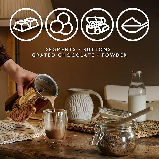 Dualit Máquina de chocolate caliente y espumador de leche, capacidad de 250 ML - Producto de alta calidad para disfrutar de deliciosas bebidas calientes en casa.