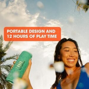 Altavoz Bluetooth portátil JBL Flip 6 resistente al agua y al polvo IPX67, compatible con JBL PartyBoost. ¡Descubre la potencia y calidad de sonido que te ofrece este altavoz! ?? #JBL #Bluetooth #AltavozPortatil #ResistenteAguaYPolvo #PartyBoost
