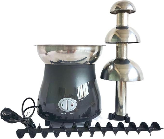"Fondue para derretir chocolate de 3 niveles, mantiene caliente y estable. Hecho de acero inoxidable de alta calidad. Perfecto para disfrutar de deliciosos postres. ¡Compra el tuyo ahora!"