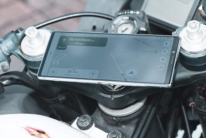 Soporte de teléfono para motocicleta Cliqr: Opiniones del sistema de montaje de dispositivo de cabezal de motocicleta. ¡Mantén tu teléfono seguro mientras conduces!