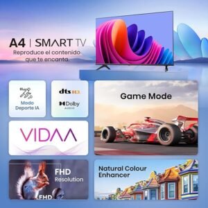 Hisense 32A4N Smart TV 32" HD con Dolby DTS - Imagen vibrante