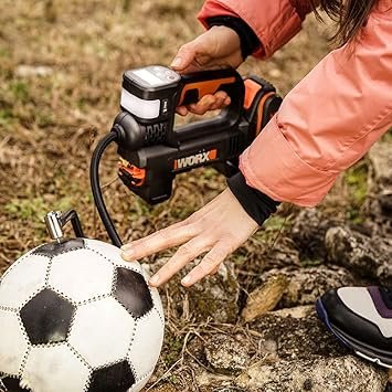 Opiniones Worx 20V Akku-Multifunktions-Luftpumpe WX092.9 ohne Akku und Ladegerät, Schwarz - Producto de calidad con múltiples funciones. ¡Consíguela ya!