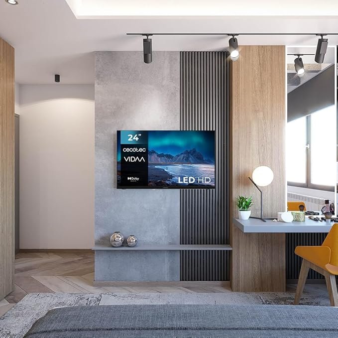 Mejor Smart TV Cecotec 24 pulgadas LED HD WiFi con Dolby Audio.