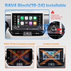Soporte para teléfono compatible con Toyota RAV4 (RAV4 19~24) de monitor de 8 pulgadas - Opiniones y precio.