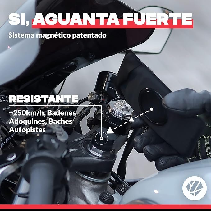 Opiniones SHAPEHEART - Soporte Movil Moto Deportiva Magnético - Universal, Impermeable y Antivibracion
