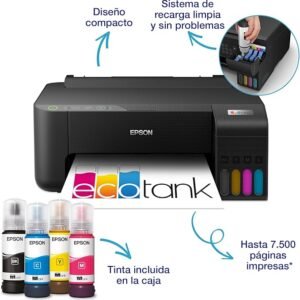 Impresora inalámbrica Epson EcoTank ET-1810: Ahorro, calidad y eficiencia.