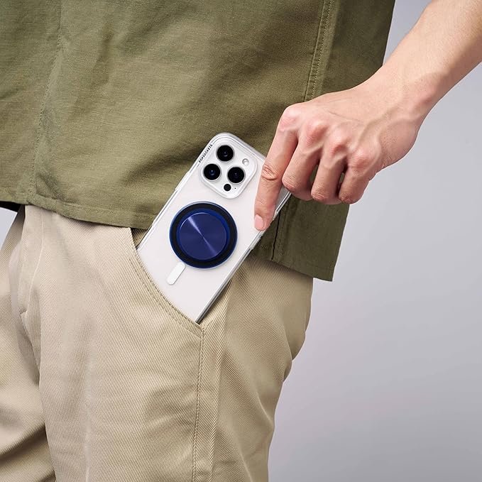 Opiniones PopSockets: PopGrip Round para MagSafe - Anillo Adaptador para MagSafe Incluido. ¡Consigue el mejor agarre para tu dispositivo MagSafe con este práctico PopGrip Round de PopSockets! Incluye un anillo adaptador para MagSafe para una perfecta compatibilidad. ¡No te quedes sin el tuyo!