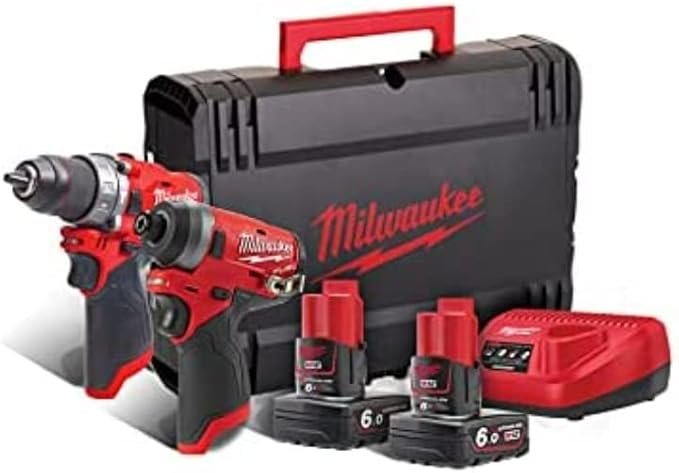 Kit Milwaukee M12 FPD + M12 FID de 12 V - 2 baterías de 6,0 Ah tecnología FUEL, Neutro, 1/2_pollice | Opiniones y Reviews 2021