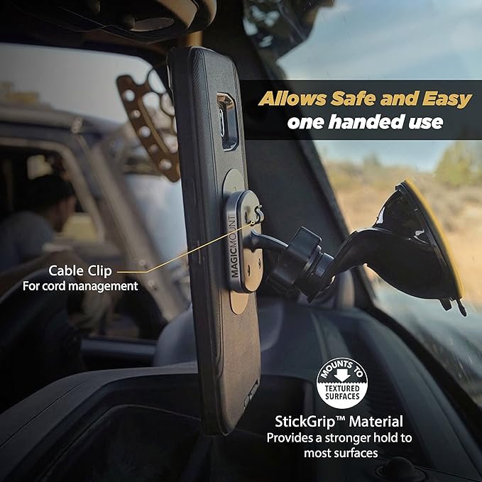 Opiniones Scosche MPWD2PK-UB MagicMount Pro - Soporte magnético para teléfono de Coche con Ventosa: La mejor solución para tener tu teléfono siempre a mano mientras conduces. ¡Consíguelo ahora y disfruta de la comodidad y seguridad que brinda este soporte magnético!