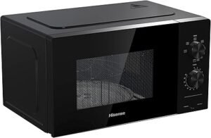 Hisense H20MOBP1G - Microondas con Grill 20 L, 700 W de Potencia, 1000W Grill - Mejor opción calidad-precio en microondas con grill. Potencia de 700W para una cocción rápida y eficiente. Incluye grill de 1000W para dorar y gratinar tus platos. ¡Descubre la comodidad de cocinar con Hisense!