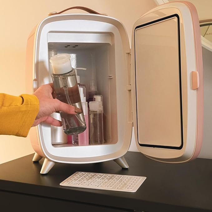 Nevera pequeña para cosméticos Cecotec Bamba CoolingBeauty 6000 Mirror Rose - análisis y opinión.