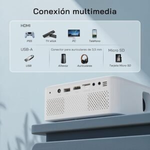 Opiniones WOLFANG Mini Proyector Portátil con Tripode - Videoproyector HD 1080P - corrección Trapezoidal - Mejor calidad de imagen y sonido - Envío rápido y seguro - Compra online ahora.