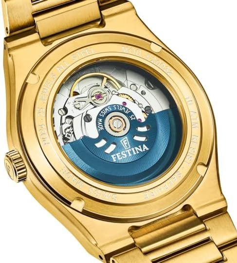 Opiniones Festina Reloj Hombre F20032/2 Swiss Made - Compra Ahora y Estrena Estilo con este Reloj de Acero Inoxidable Dorado. ¡Envío Rápido y Seguro!