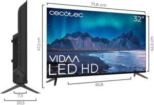 La mejor Smart TV Cecotec de 32 pulgadas calidad precio con Chromecast USB y 3 HDMI: Reseña completa.