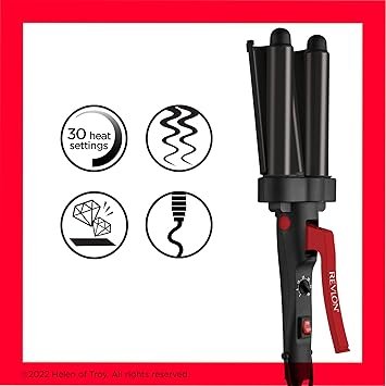 Opiniones REVLON Rizador Master Jumbo - Diseño de tres cilindros Jumbo, revestimiento de turmalina y cerámica