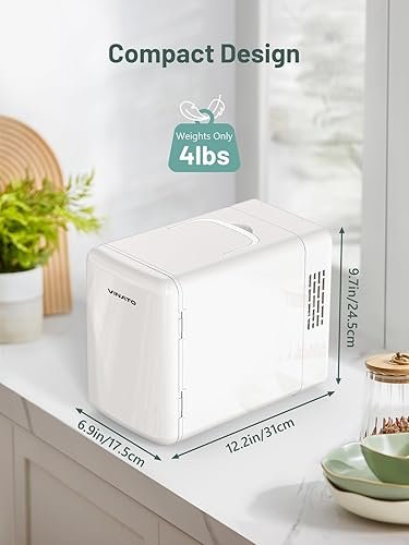 Mini frigorífico vinato 6L frío calor para dormitorios y viajes - Opiniones