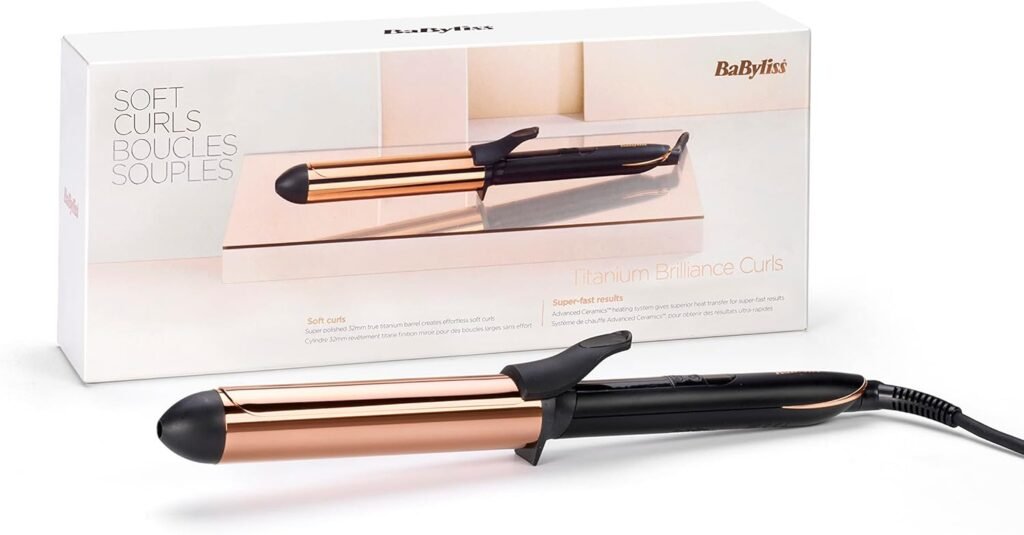Opiniones BaByliss C459E Tenacilla Titanium Brilliance 32mm - Rizador de pelo con pinza - Compra online al mejor precio