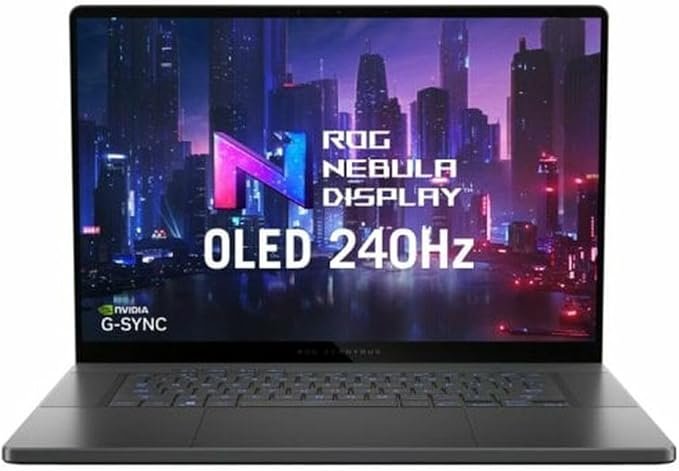 Imagen de alta calidad de la laptop gamer ASUS ROG Zephyrus G16, análisis y precio competitivo.