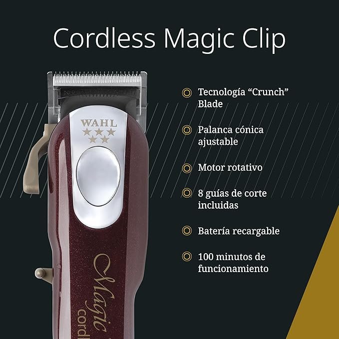 Cortadora Wahl Cordless Magic Clip ideal para degradados - Producto de alta calidad para estilistas