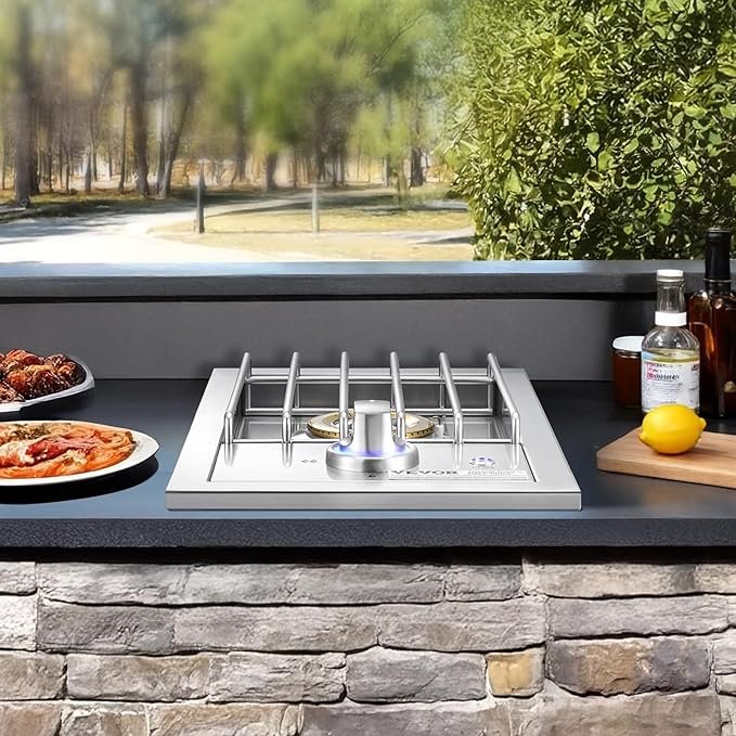 Opiniones sobre VEVOR - Quemador lateral de parrilla individual de 17.000 BTU de propano líquido para cocina al aire última intervensión. Quemadores de parrilla individual convertibles a gas natural.