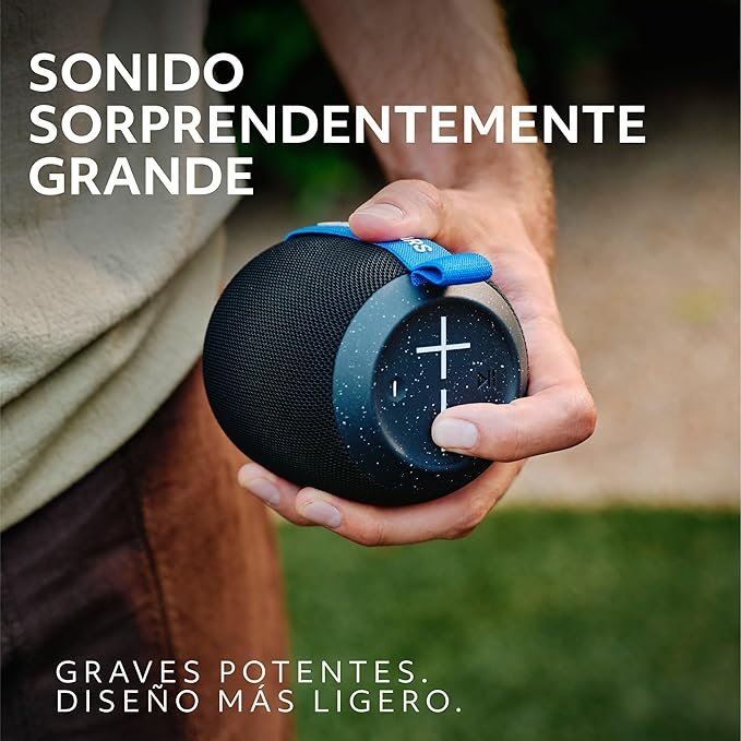 Altavoz Bluetooth portátil Ultimate Ears Wonderboom resistente al agua. ¡Escucha tu música favorita en cualquier lugar!