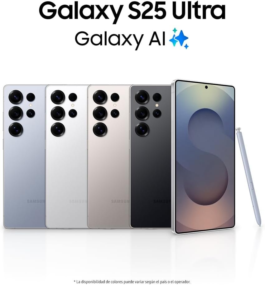 Opiniones Samsung Galaxy S25 Ultra 512GB Teléfono Móvil con IA - Descubre el teléfono inteligente más avanzado del mercado con 512GB de almacenamiento. ¡Encuentra el tuyo hoy!