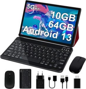 Tableta Android 13 de 10 pulgadas 2025 | 10 GB RAM + 64 GB ROM | 5G + 2.4G WiFi | Opiniones | Comprar ahora