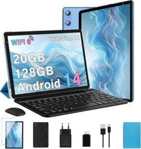 Opiniones Tablet 10 Pulgadas Android 14, 20GB RAM + 128GB ROM (TF 1TB), Dual Band WiFi 6, Octa-Core: ¿Vale la pena comprar esta Tablet? Descúbrelo en nuestra reseña completa.
