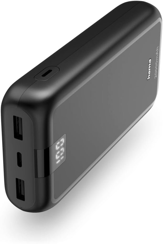 Opiniones Hama Power Pack Perfomance-20 20.000 mAh (batería portátil, Power Bank, Carga rápida, Cargador) - Producto de alta calidad con carga rápida y gran capacidad de 20.000 mAh. ¡No te quedes sin batería en tus dispositivos!