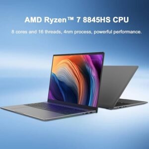 Ordenador portátil Win11 para diseño gráfico, pantalla de 16 pulgadas, AMD Ryzen™ 7 8845HS 32 GB + 1 TB 8 núcleos, pantalla mate de 120 Hz.