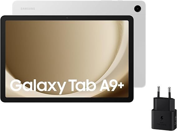 Opiniones Samsung Galaxy Tab A9+ Tablet Android, 128 GB Almacenamiento, WiFi, Pantalla 11”, Sonido 3D, Plateado - Descubre la mejor tablet con pantalla de alta calidad y sonido envolvente 3D. Con capacidad de almacenamiento de 128 GB y conectividad WiFi para una experiencia sin límites. ¡Haz tuya esta impresionante tablet plateada!