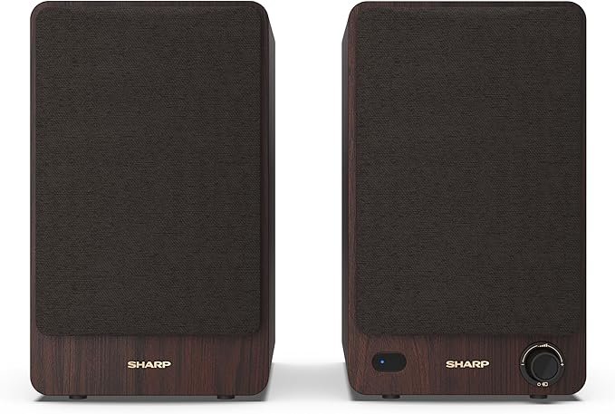 Altavoces Sharp CP-SS30 Estantería Activos 60W con Bluetooth - Calidad/Precio Increíble