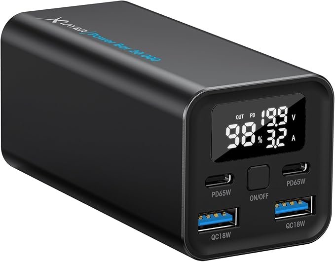 Opiniones XLayer Powerbar 65W Power Bank 20000mAh PD USB C Quick Charge Digital Display Cargador - Descubre la mejor calidad en cargadores portátiles con XLayer Powerbar. ¡Potencia y carga rápida garantizada!