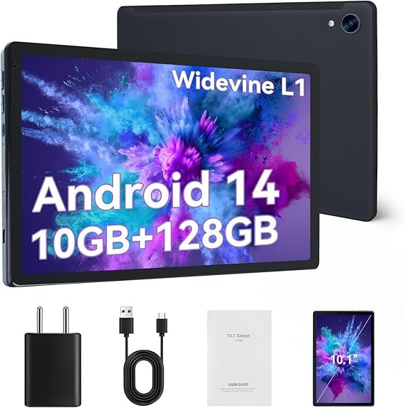 Opiniones Tablet 10 Pulgadas Android 14 Octa-Core con 10GB RAM+128GB ROM Widevine L1 - Mejor precio y calidad en tablets de 10 pulgadas. ¡Compra ahora y disfruta de una experiencia tecnológica superior!