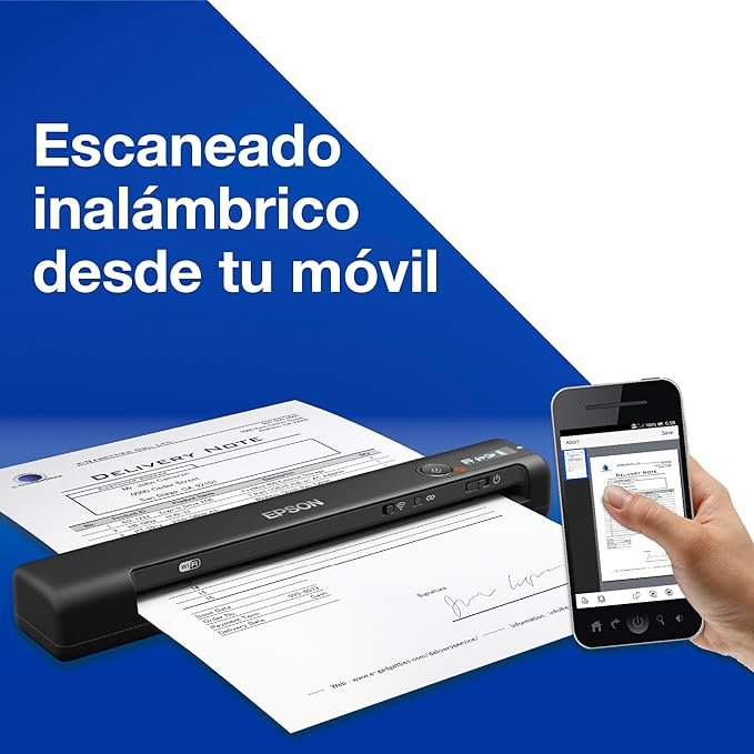 Epson WorkForce ES-60W Escáner Portátil Wifi Compacto