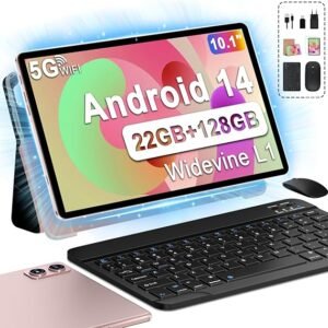 Tablet 10 Pulgadas Tablets Android 14, 22GB Ram+128GB ROM Octa-Core Tablets 5G WiFi - Opiniones y características del producto